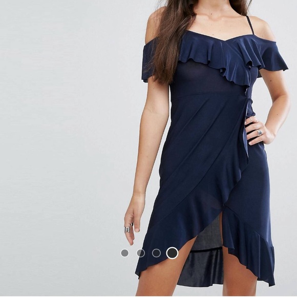 ASOS | Cold Shoulder Ruffle Dress - Picture 4 of 4
